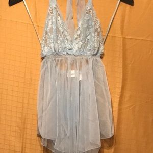 FREDERICK’S OF HOLLYWOOD Blue Babydoll, Sz XL, NWT